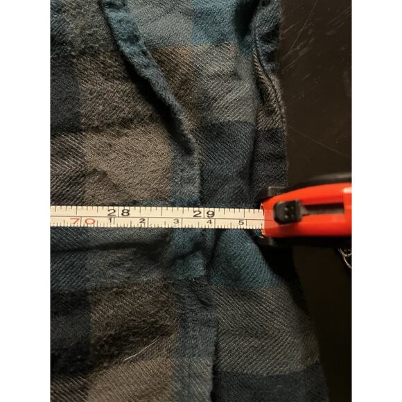 Hobbs Creek Men’s Flannel Shirt Large Blue Brown Plaid Cotton Button Down - Picture 7 of 7